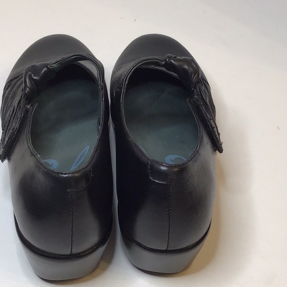 DANSKO MARY JANE WOMEN’S BLACK LEATHER CLOGS SHOES SZ 38 - Picture 4 of 15